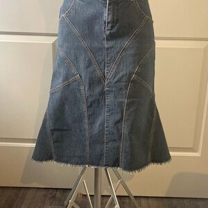 Bisou Bisou Dark Wash Denim Skirt